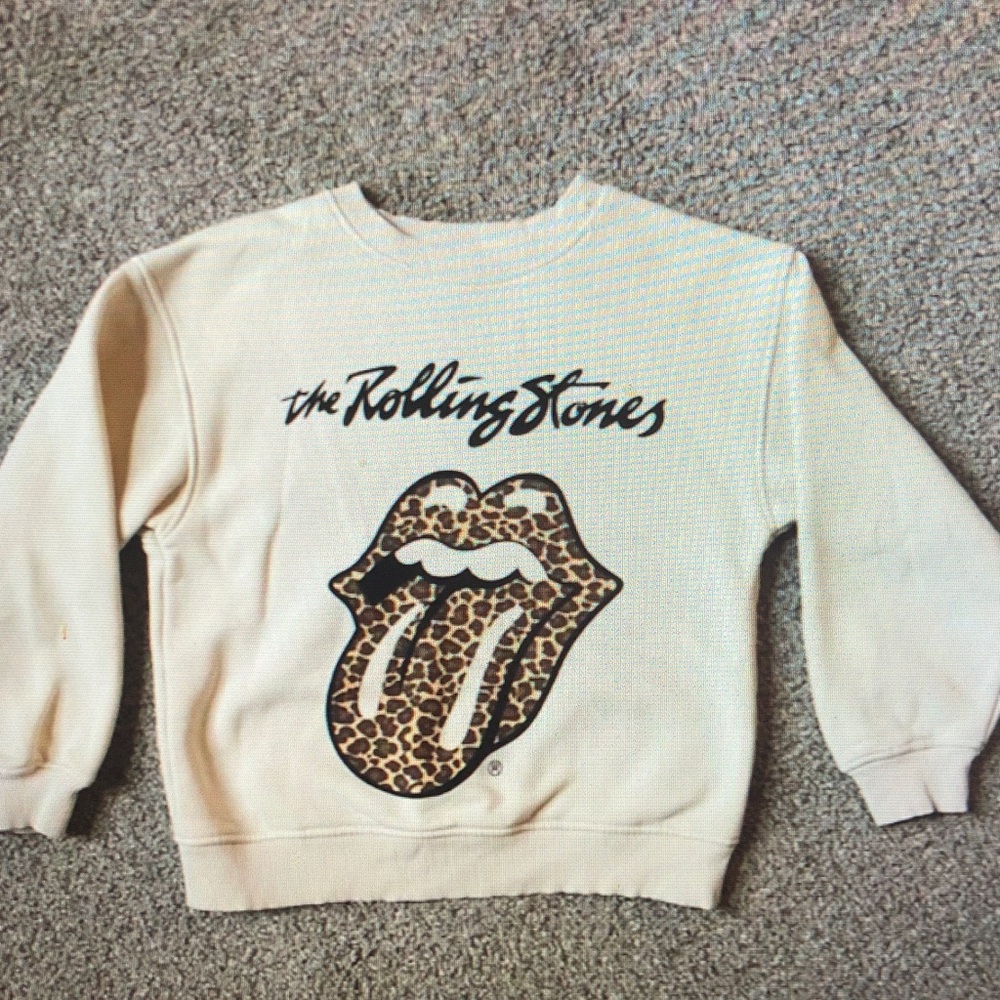 Rolling Stones Leopard Tongue Sweatshirt